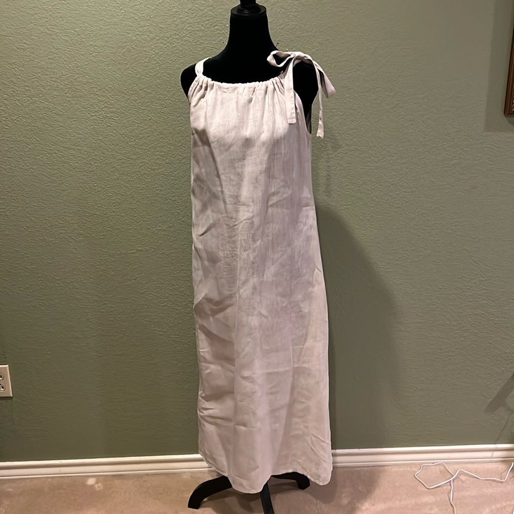 Linen Halter Dress.